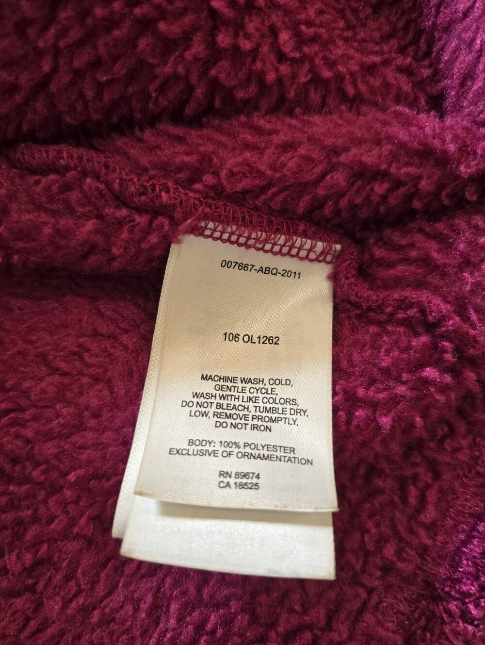 Mountain Hardwear LS Fluffy Fleece Pullover Hoodie Magenta Women's S Cozy Soft - Picture 7 of 7